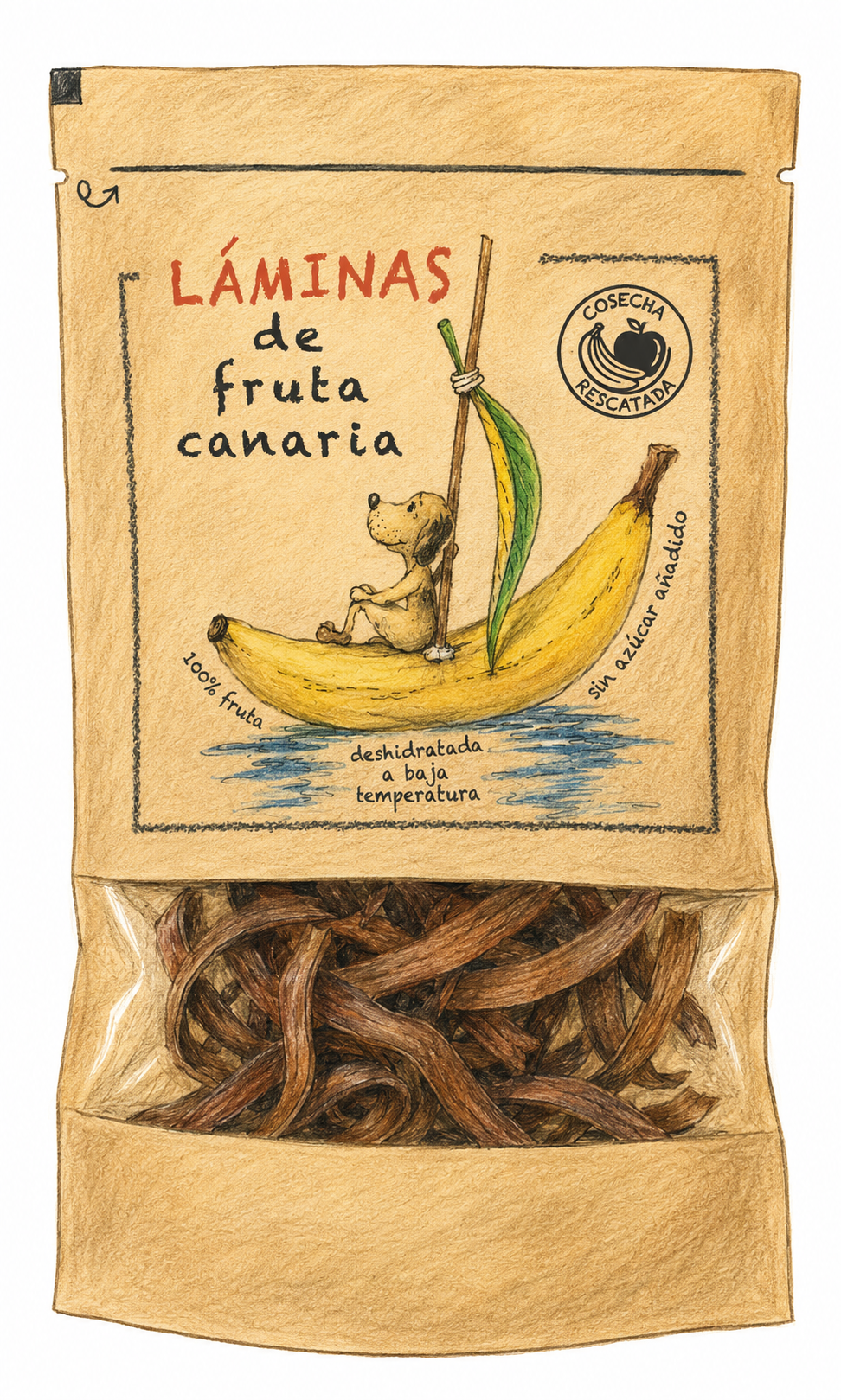 láminas de fruta canaria